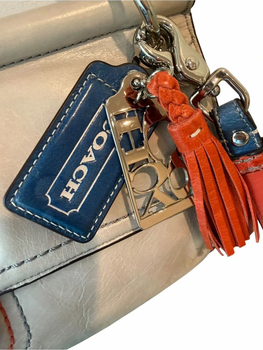 🧡💙 Vintage Coach Legacy Colorblock Willis City Bag 19035 Crossbody 💙🧡